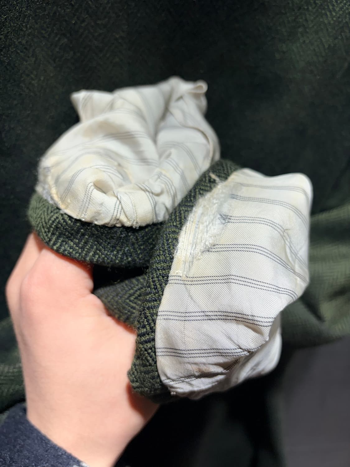 M DIOR 디올 투포켓 딥그린 패턴 블레이저 상품이미지7