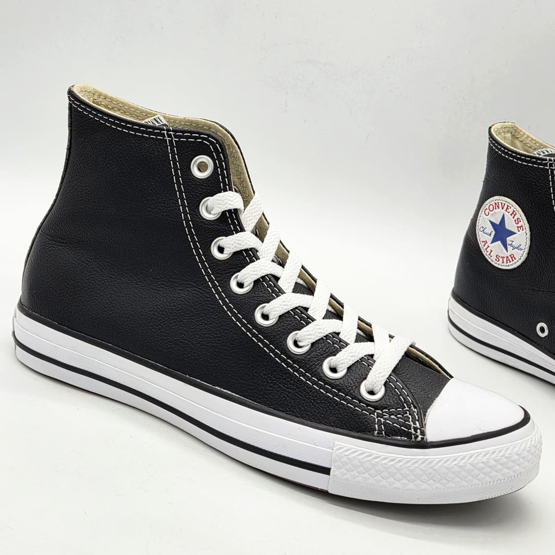 컨버스 레더 아이로봇 척 테일러 올스타 하이 블랙 (255)  상품이미지5