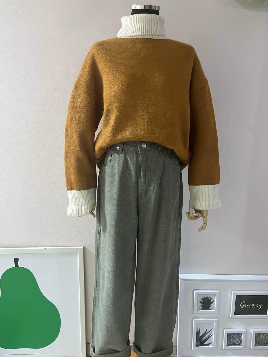 OOTJ카키기모팬츠(M) 상품이미지10