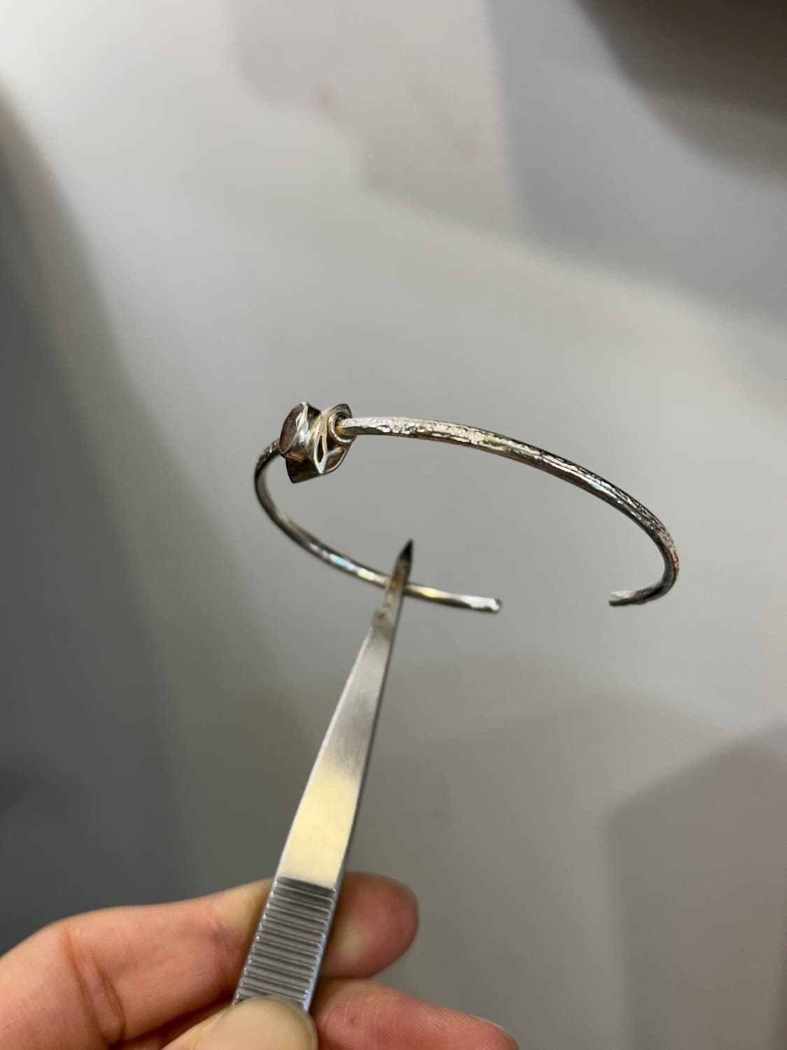 Musta moonstone 925silver bangle 상품이미지10