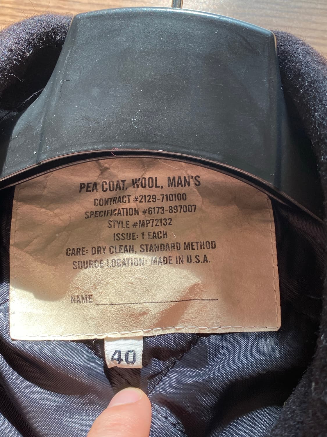 밀리터리 USA 오리지널 미해군 피코트 상품이미지3