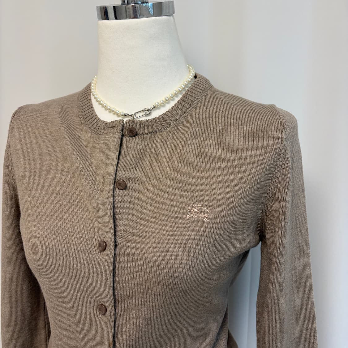 버버리 런던 울 가디건 코코아 상품이미지7