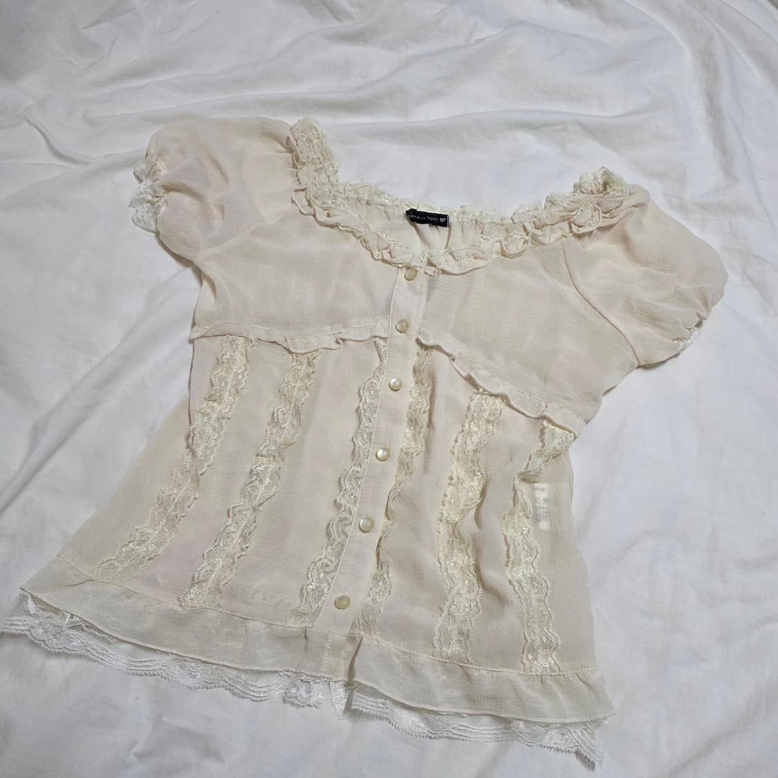 디어마이믹스 로걀탑 블라우스 큐롯스커트 세트 리즈리사 트랄라라 히메갸루깔 상품이미지3