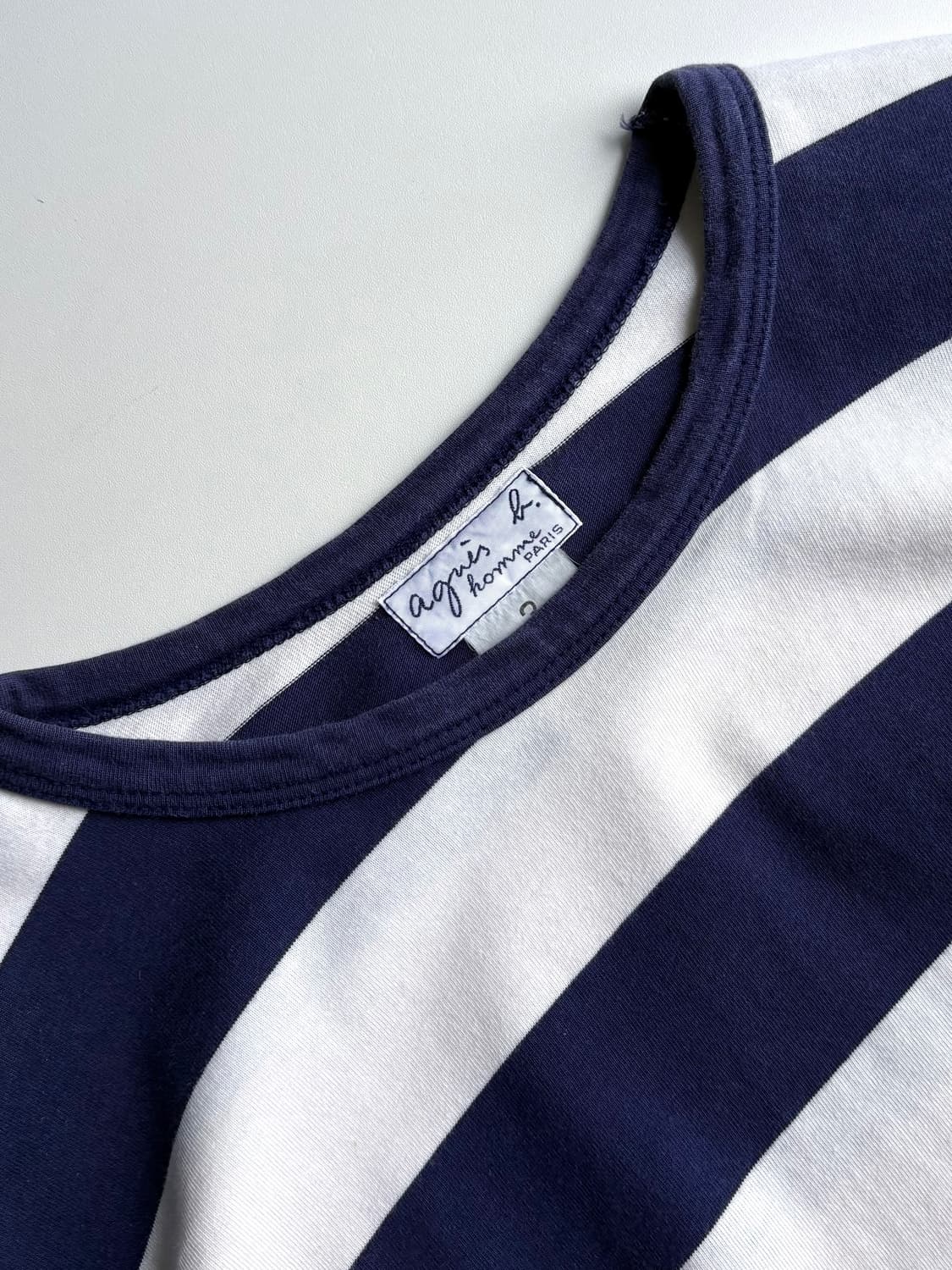 90-00’s 아네스베 파리 옴므 스트라이프 티셔츠 상품이미지3
