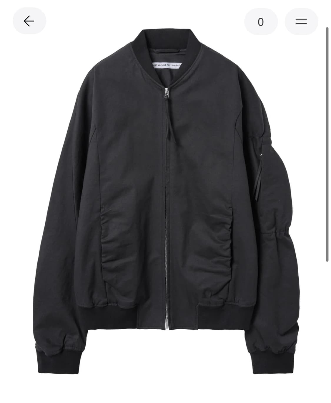 파프 8.0 셔링 봄버 2025 블랙  상품이미지1