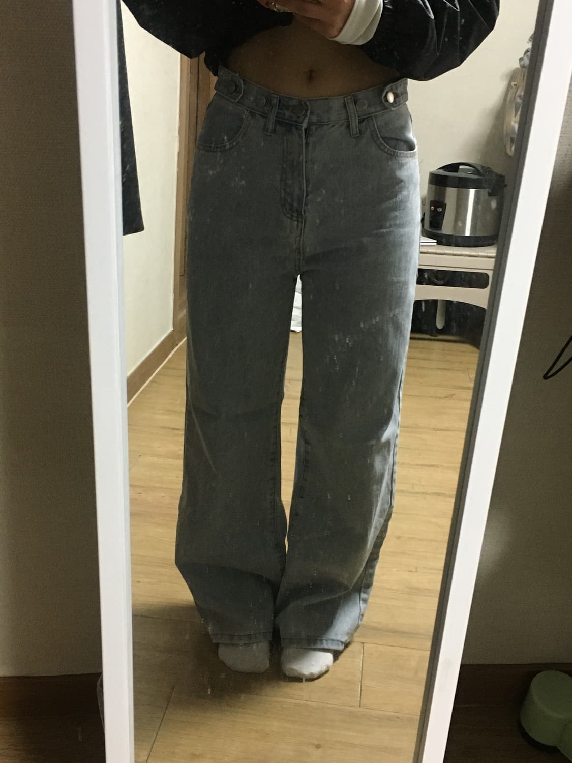 와이드 연청 롱팬츠 상품이미지1