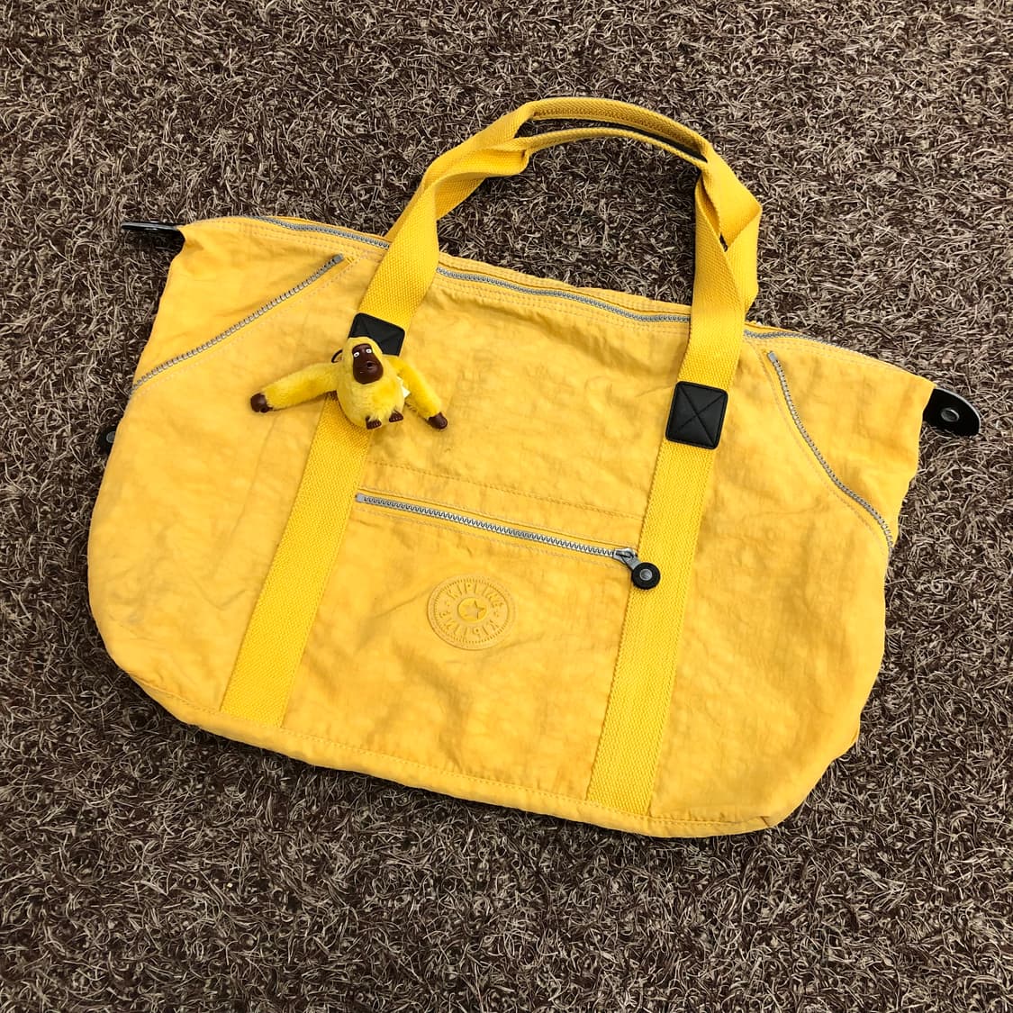 키플링 옐로우 토트백 상품이미지1