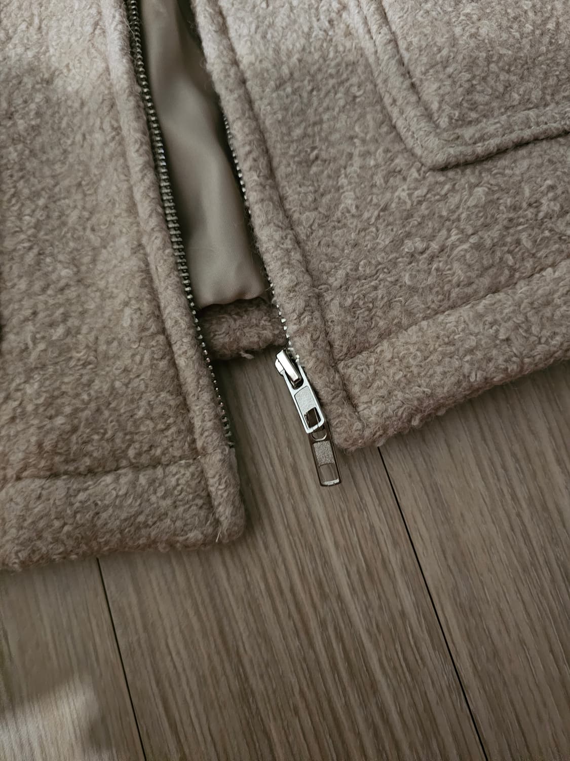 파르티멘토 울테리 투웨이 집업 자켓 포그베이지 상품이미지5