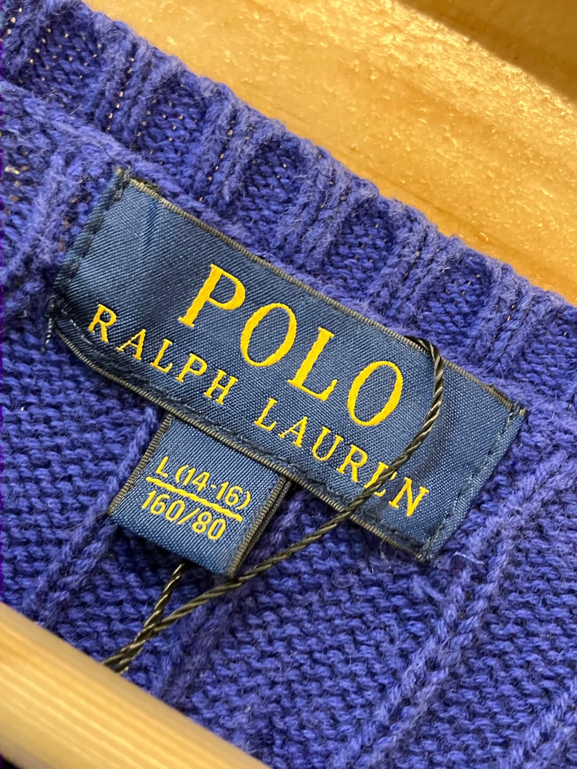 폴로 랄프로렌 니트 베스트 네이비 L #csz2707 상품이미지4