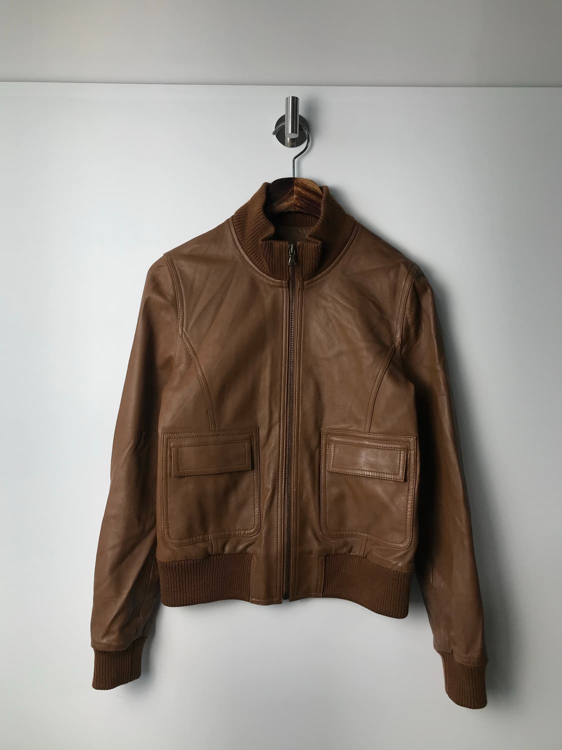 Vintage 빈티지 양가죽 카멜 레더자켓 상품이미지3