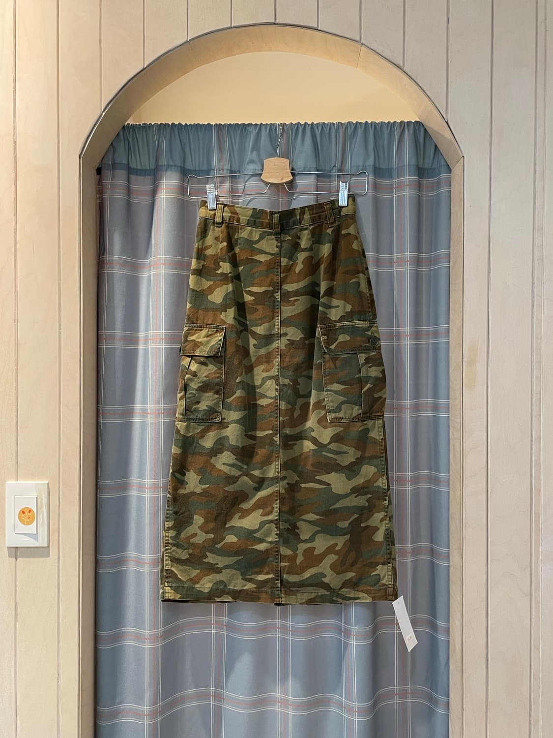 일본빈티지 카모카고롱스커트 상품이미지5