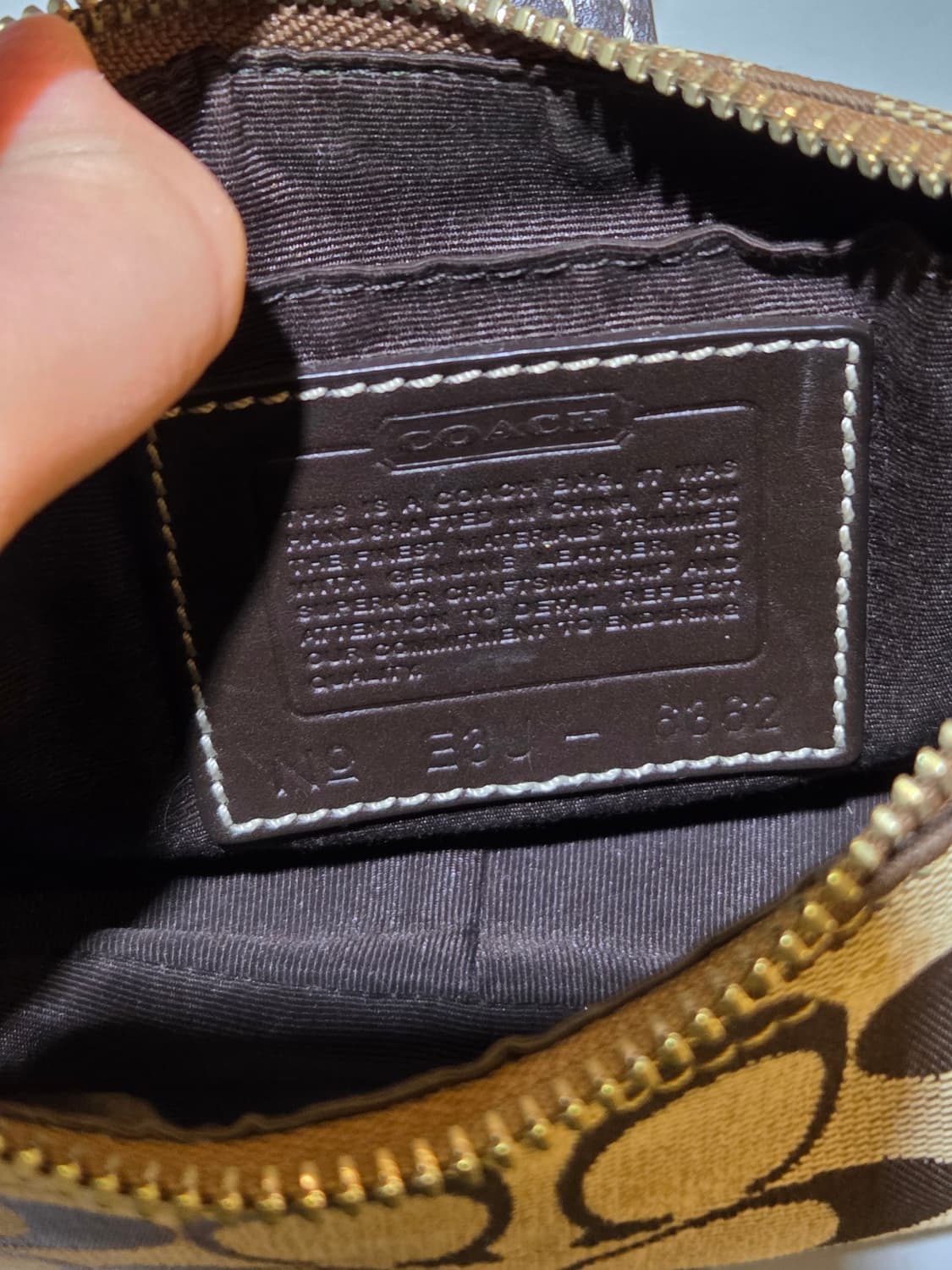 Coach 코치 패턴 브라운 미니버클백 상품이미지5