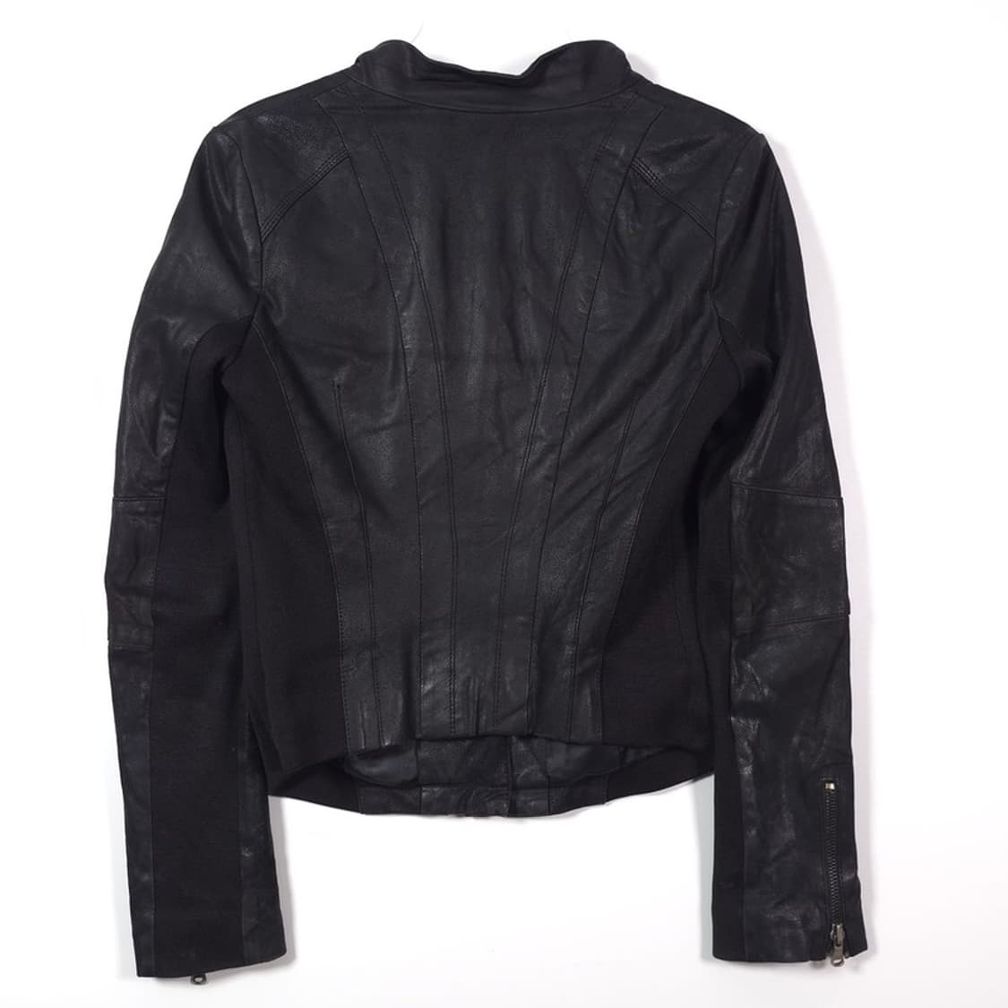 플라스틱 아일랜드 천연 염소 가죽 비대칭 라이더 자켓 M 상품이미지6