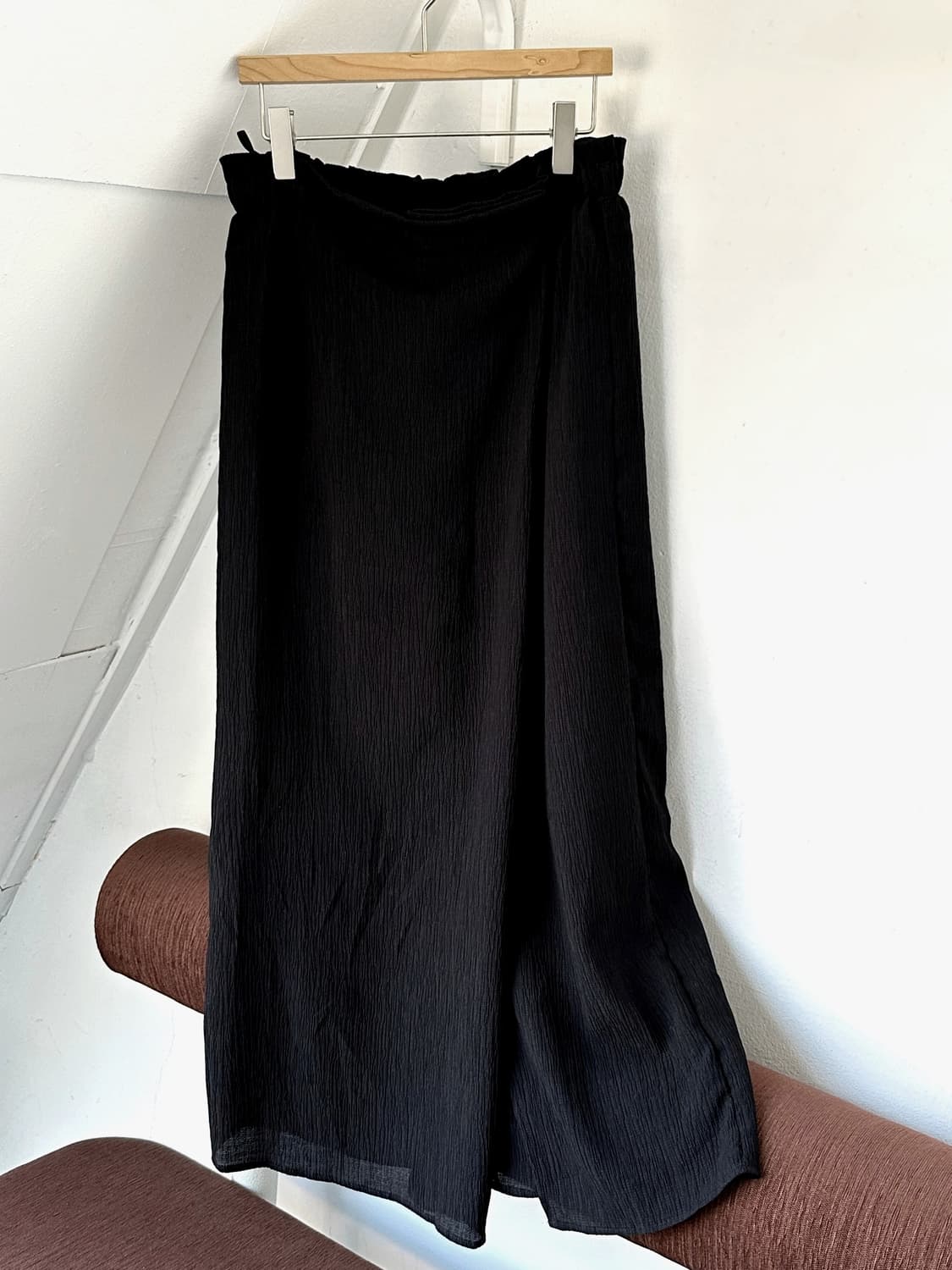 High count poly rayon micro pleats skirt 상품이미지1