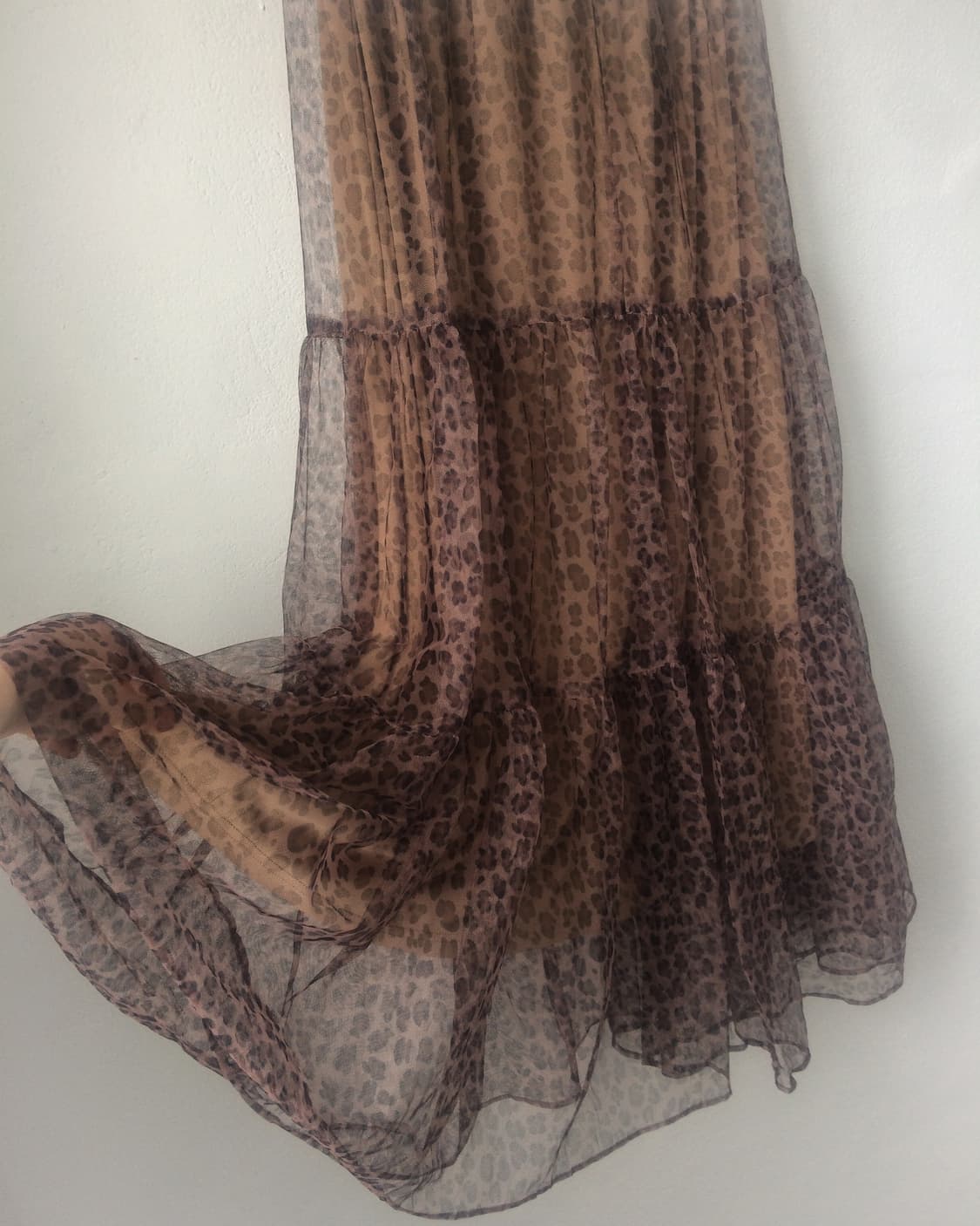 Leopard pattern sha long skirt 상품이미지2