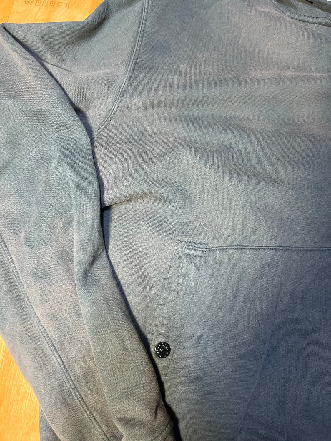 지리는 썬페이딩,물빠짐 스톤아일랜드 후드티 상품이미지2