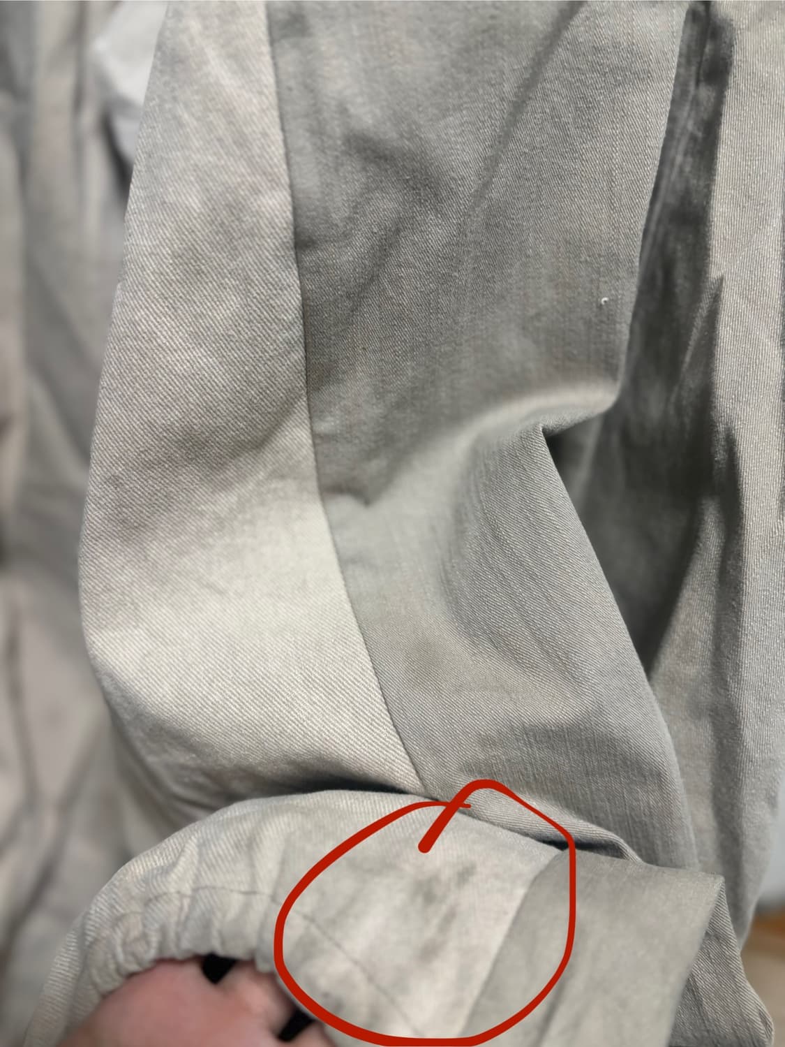 착샷⭕️) 코코모리 빈티지 커스텀 팬츠 (베이지) 상품이미지4