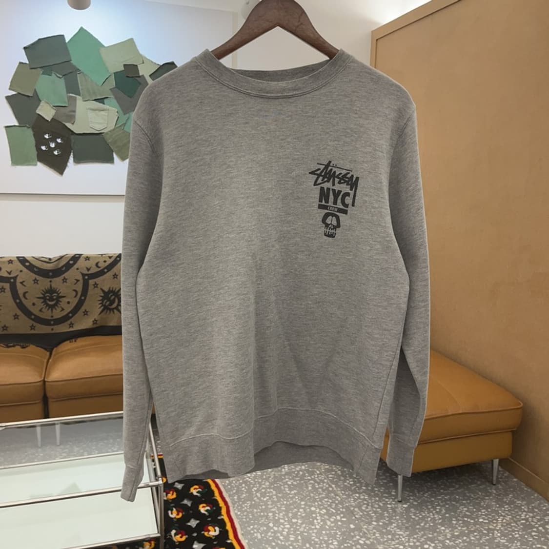 스투시 정품 NYC 월드투어 약기모 스웻셔츠 맨투맨 L C07325 상품이미지3