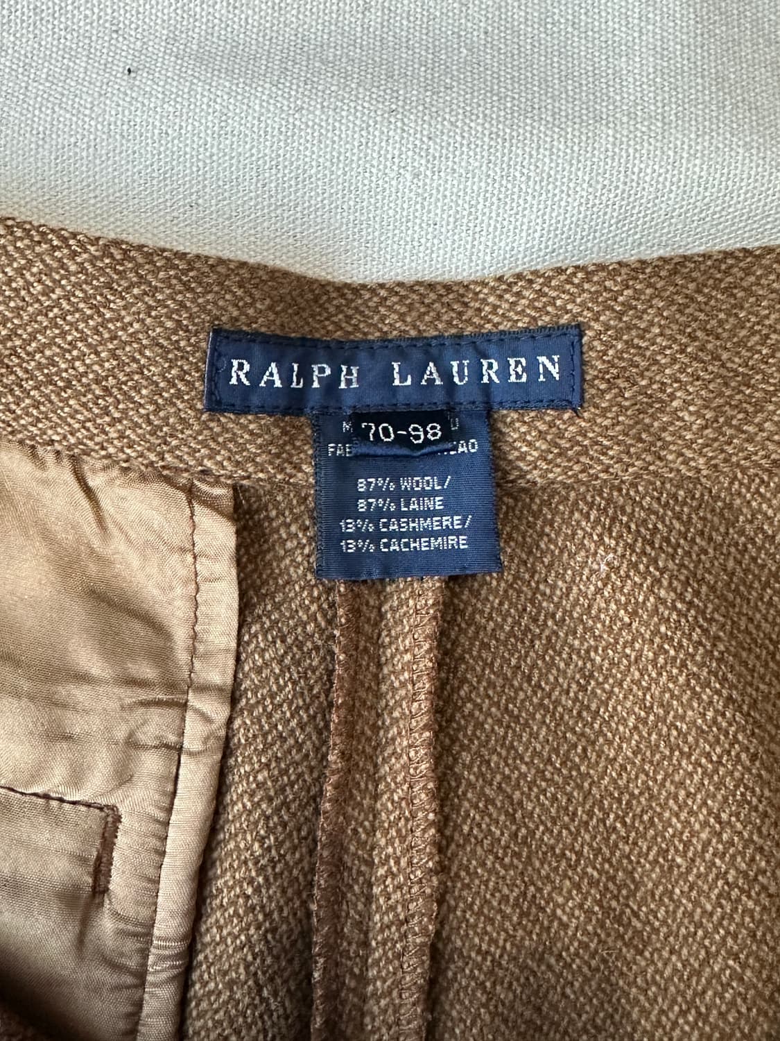 랄프로렌 헤링본 울 캐시미어 팬츠 M 상품이미지6