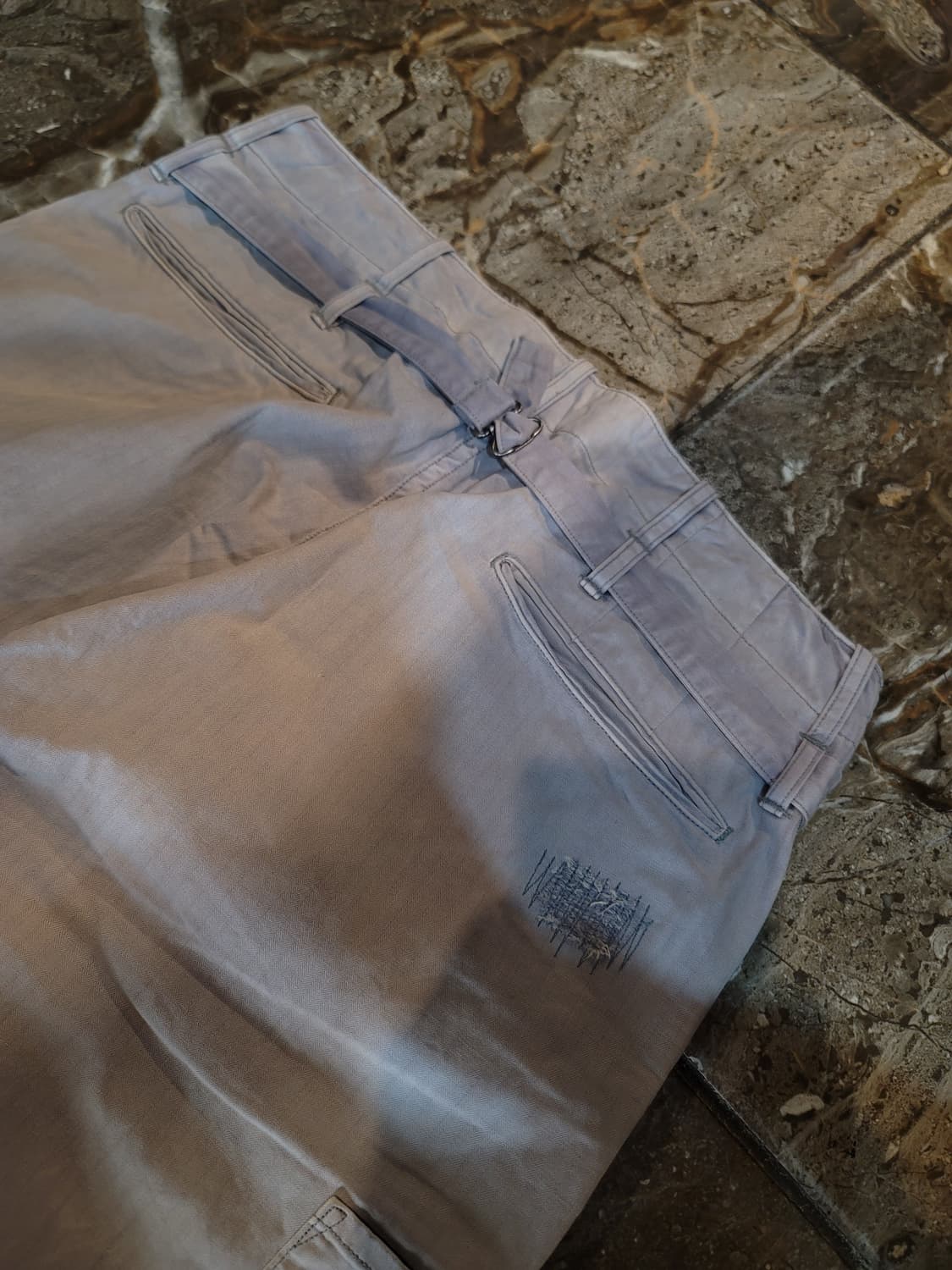 더블알엘 헤링본 리페어 워싱 워크팬츠  상품이미지4