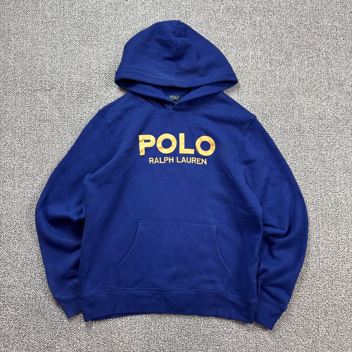 폴로 랄프로렌 빅로고 블루 후드티 상품이미지1