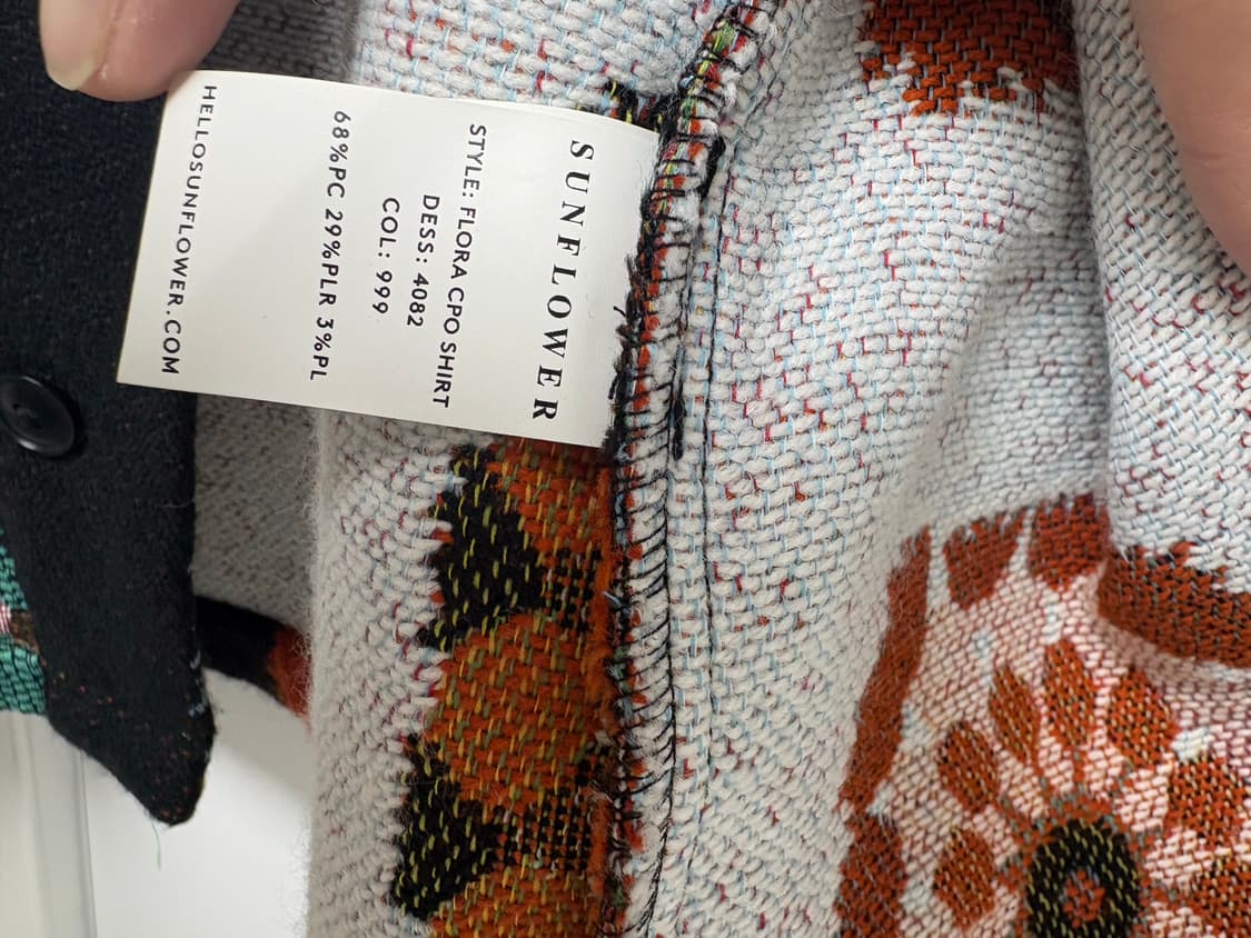 선플라워(sun flower) cpo 플로럴 cpo 자켓 상품이미지3