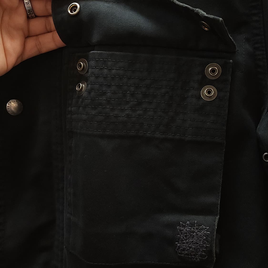 폴로 밀리터리 필드자켓 블랙 바이커 자켓 L 상품이미지9