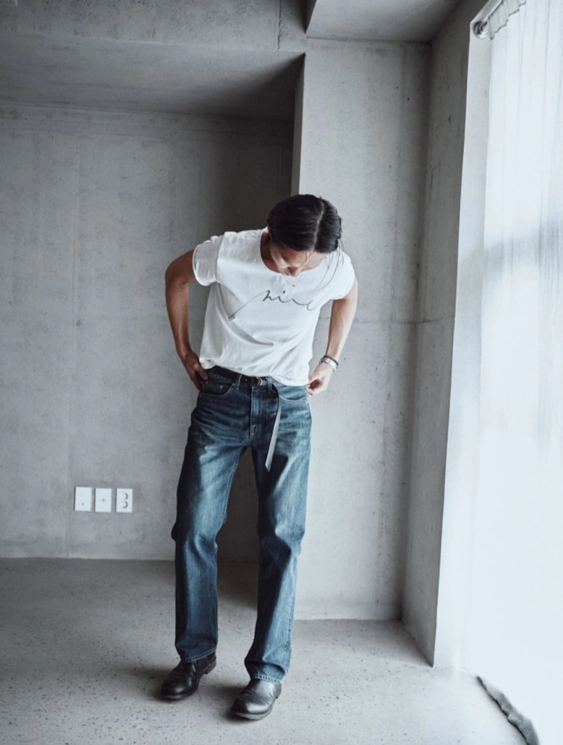 모노프리베 Textured denim pants 2 상품이미지1