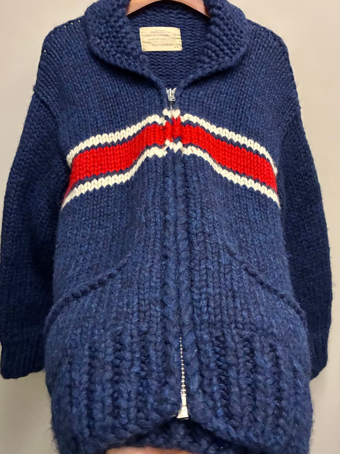 (42/L)CANADA 캐나다 프론 엔터프라이즈 코위찬 니트 가디건 상품이미지4