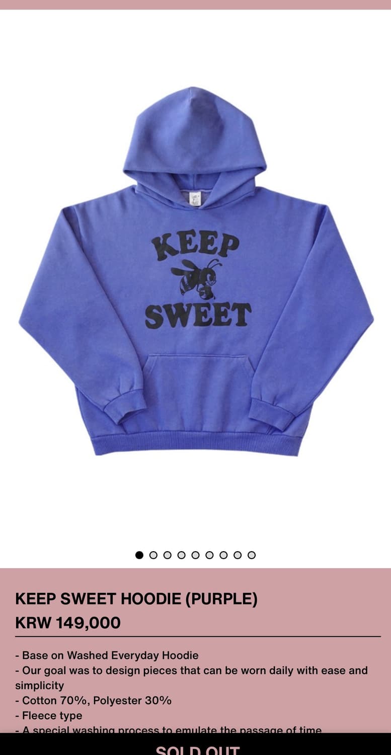 컬렉트 피시스 후드티 L 상품이미지1