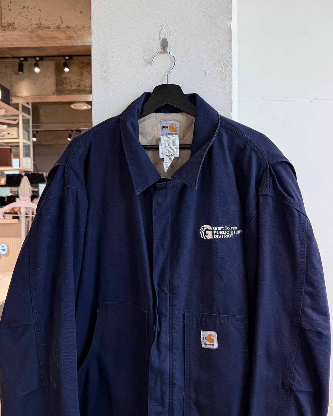 칼하트 FR 네이비 워크 자켓 상품이미지3