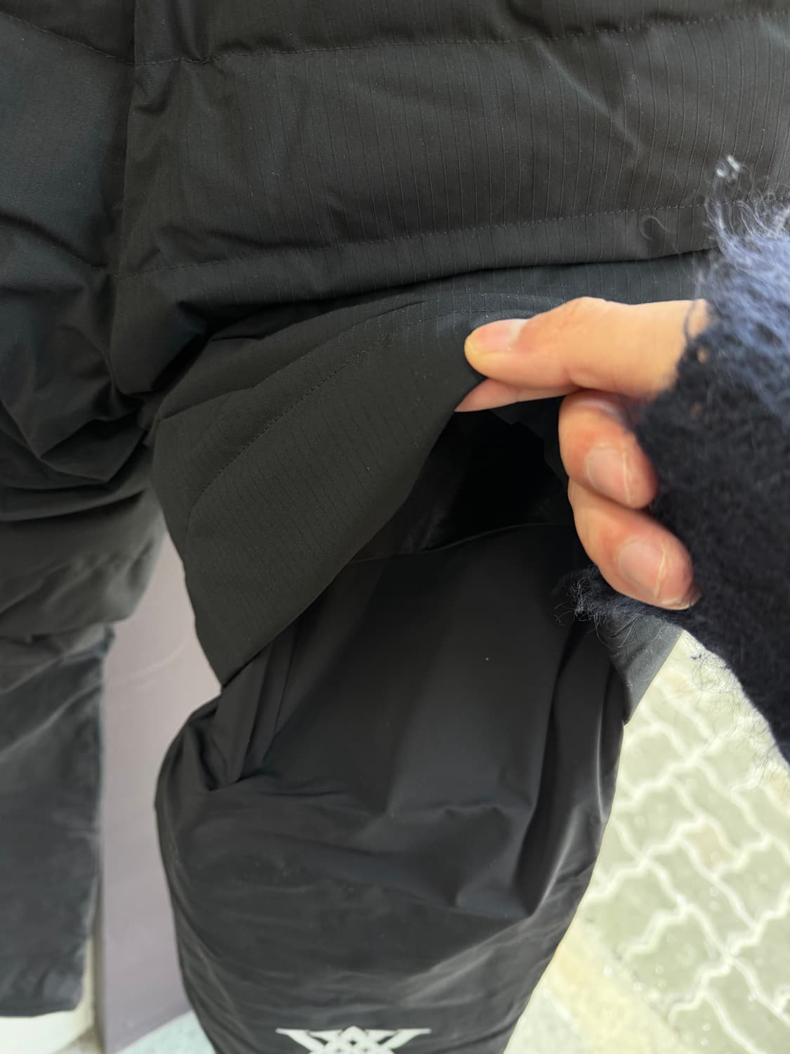 L(82)/ 어뉴 구스다운 로고 패딩팬츠(새상품) 상품이미지9