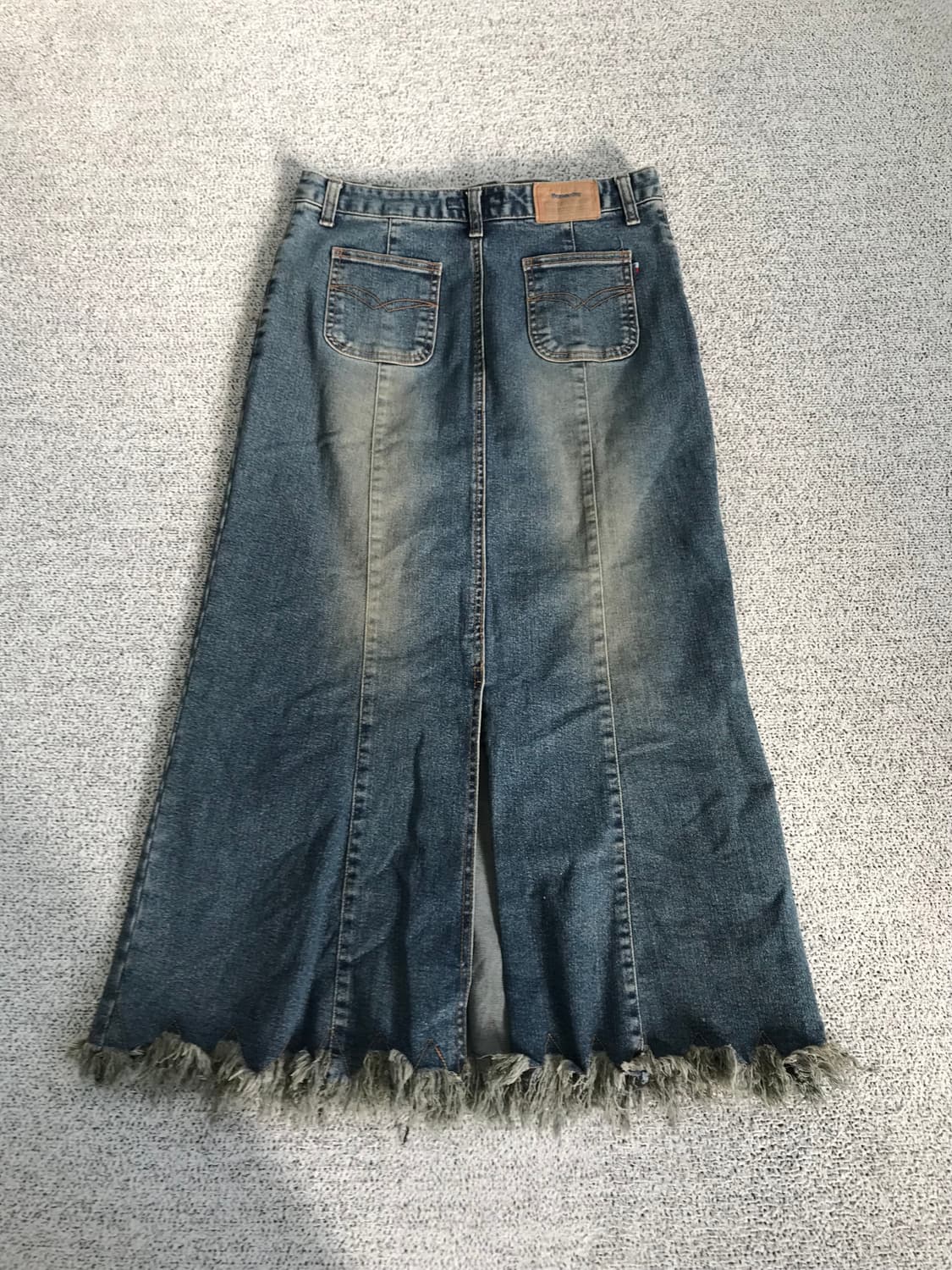 머메이드 데님 롱 스커트 상품이미지8