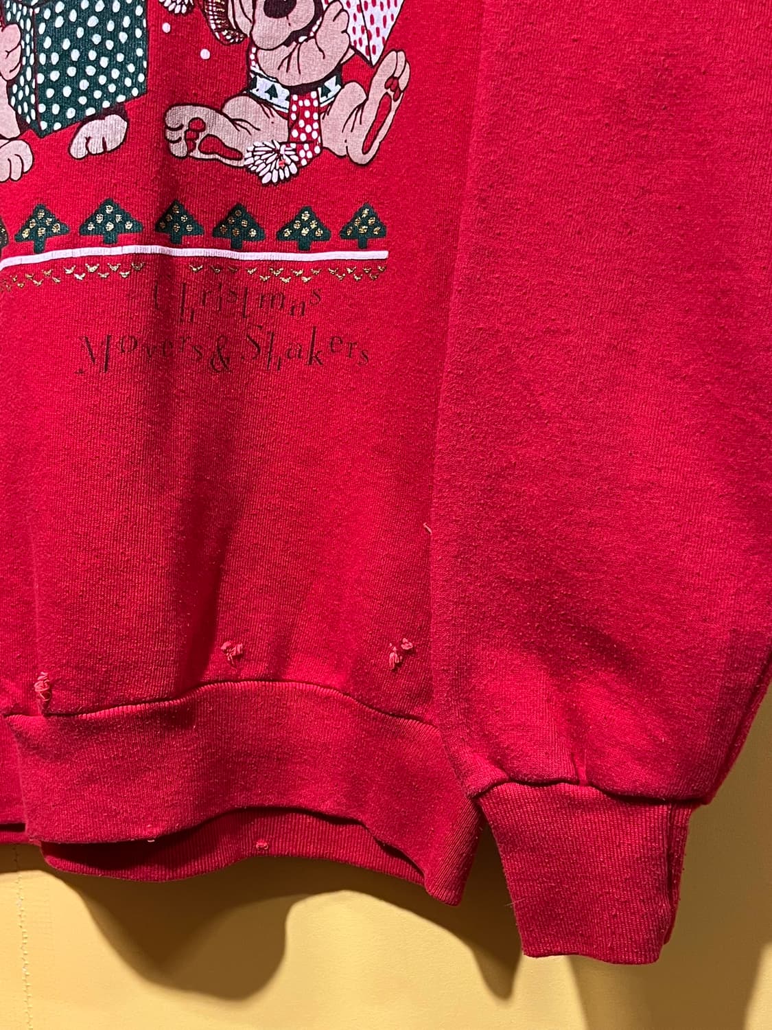 90s [여성L] USA 저지스 크리스마스 빈티지 맨투맨 상품이미지5