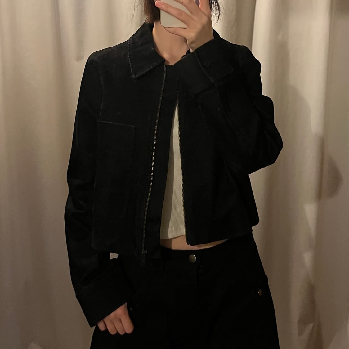 코스 데님 숏 자켓 상품이미지2