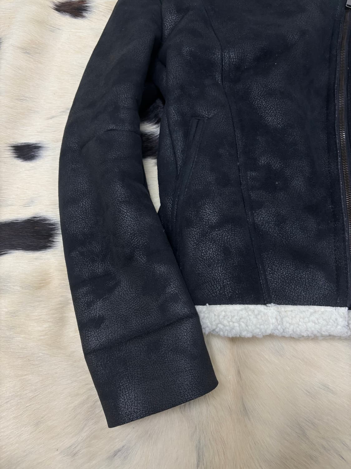 Black Bleach Wash Neck Buckle Chic Musta 상품이미지2