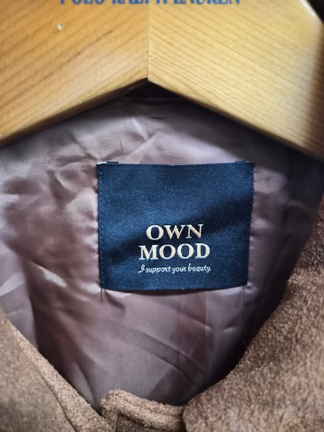 우먼 OS) OWN MOOD 온무드 스웨이드 레더 자켓 팝니다 상품이미지2