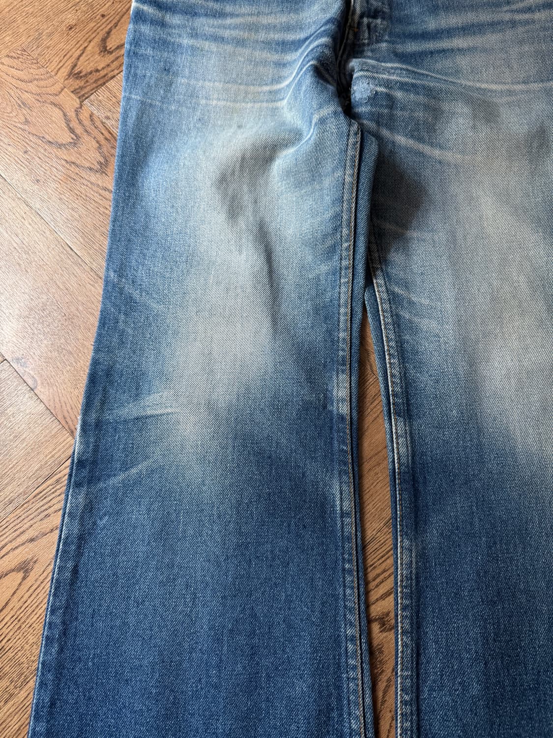 [30]70's 리바이스 USA 벨바텀 페이딩 부츠컷 데님 팬츠 상품이미지5