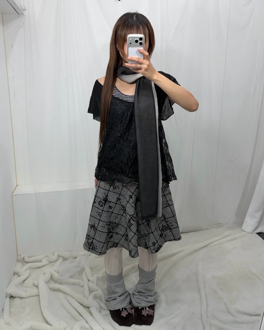 ˚꩜｡엑팜 레이스 블랙 니혼진 ˚꩜｡ 상품이미지1