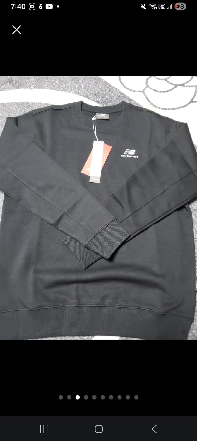 뉴발란스 맨투맨 (블랙/그레이) 새상품-90- 상품이미지4