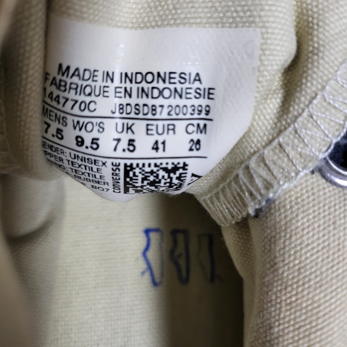 컨버스 척테일러 워시드 백집 네이비(260) 상품이미지9