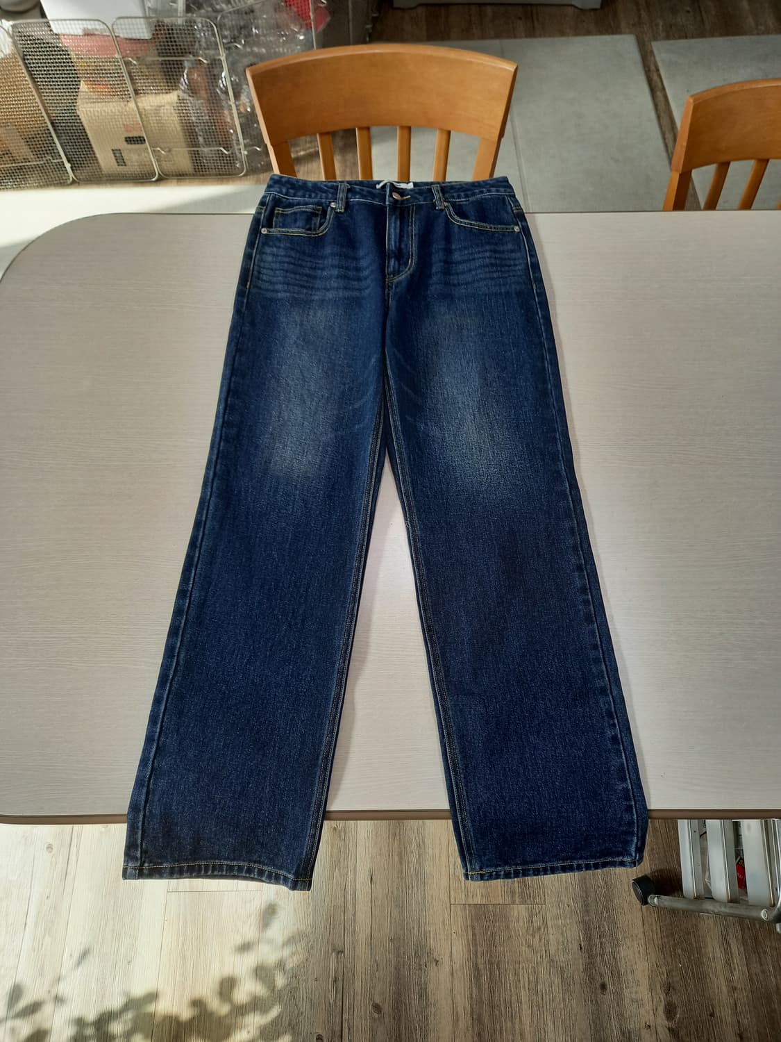 30 EXCONTAINER 하이웨이스트 워싱 일자진 30-197 상품이미지1