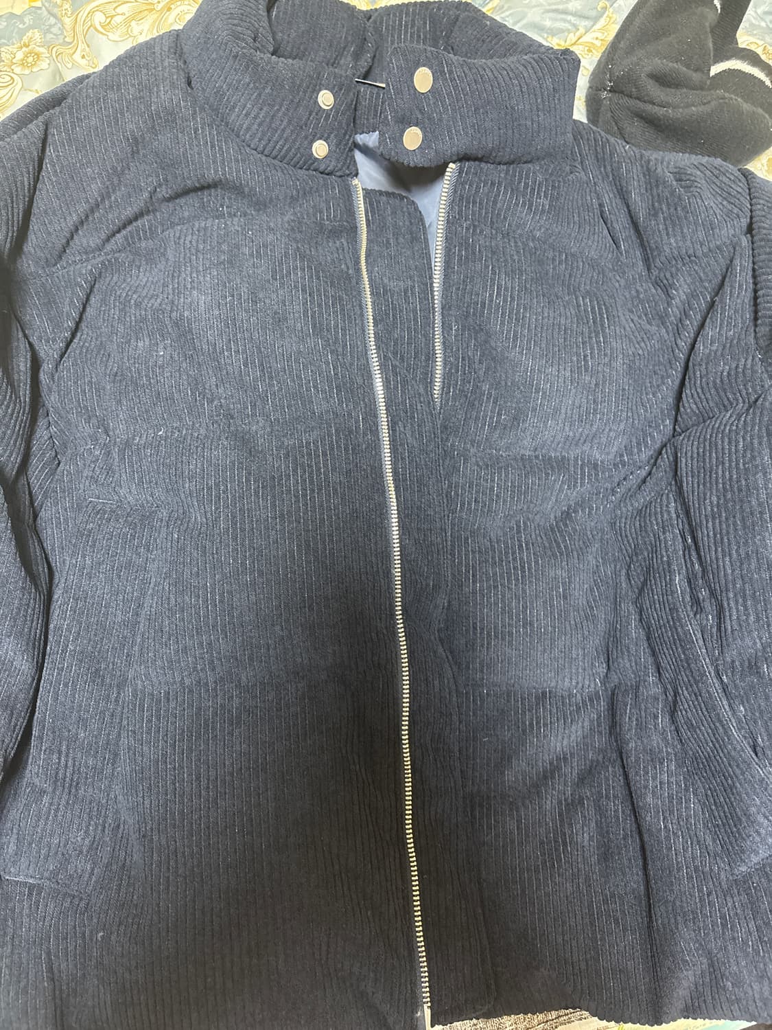 키뮤어 코듀로이 헤링턴 덕 다운 점퍼 네이비 M사이즈 상품이미지2