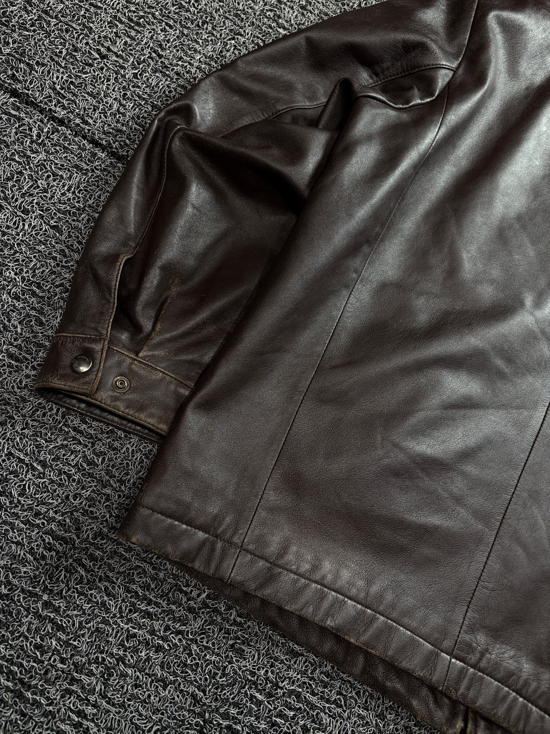 MAESTRO 비건레더 브라운 싱글 라이더 자켓 1669 상품이미지5