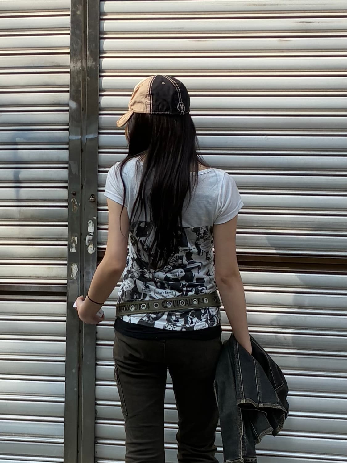 OS)Lip survice vintage 여성 프린팅 화이트 반팔 티셔츠 상품이미지2