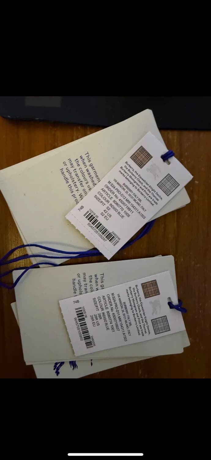 [52]버버리 헤비웨이트 데님 자켓 생지인디고 상품이미지8