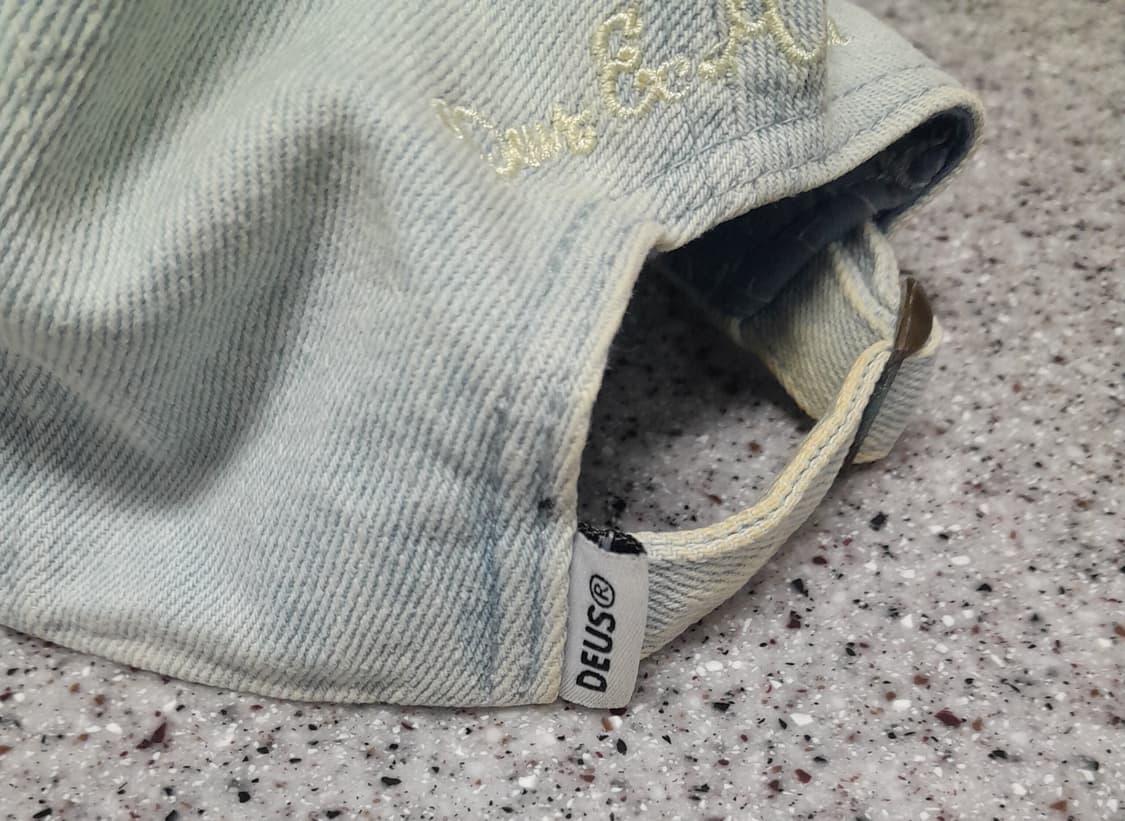 💥데우스 엑스마키나 빈티지워싱 데님 볼캡 
 상품이미지5