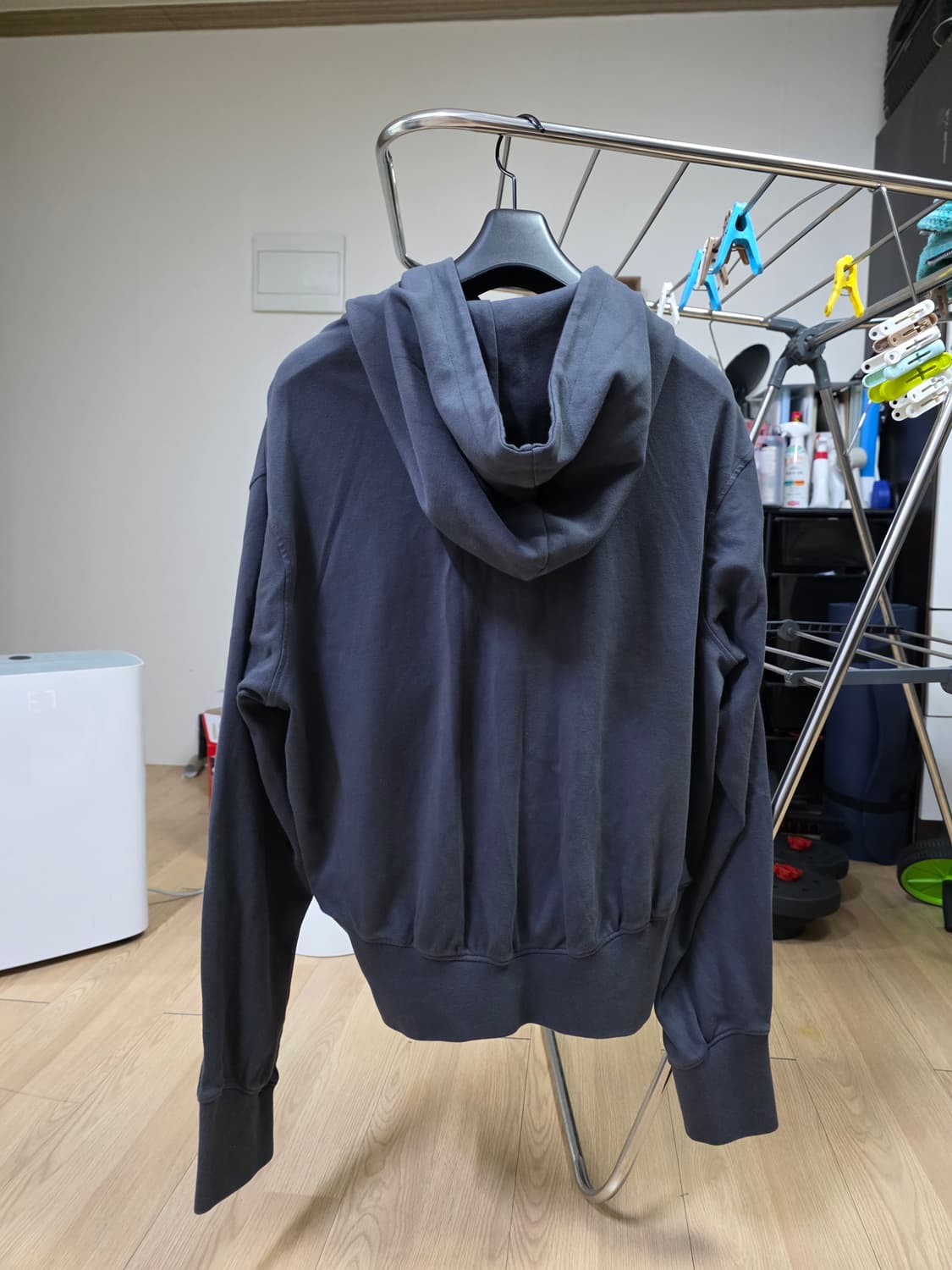 ÉÉ_ MENS GARMENT DYED CURVED HOODED ZIP  상품이미지2