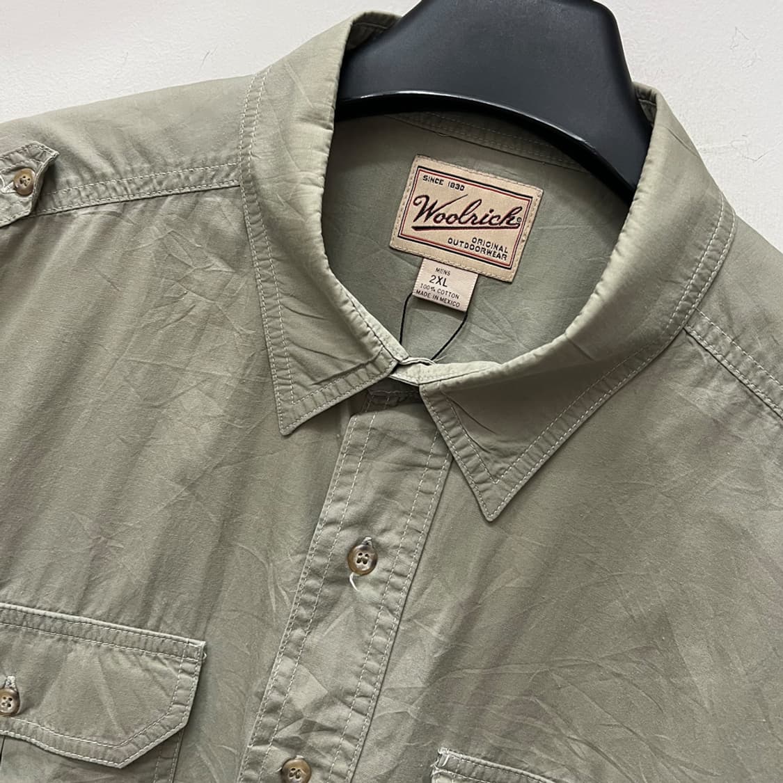 Woolrich 울리치 반팔 워크 셔츠 남방 2XL 상품이미지3