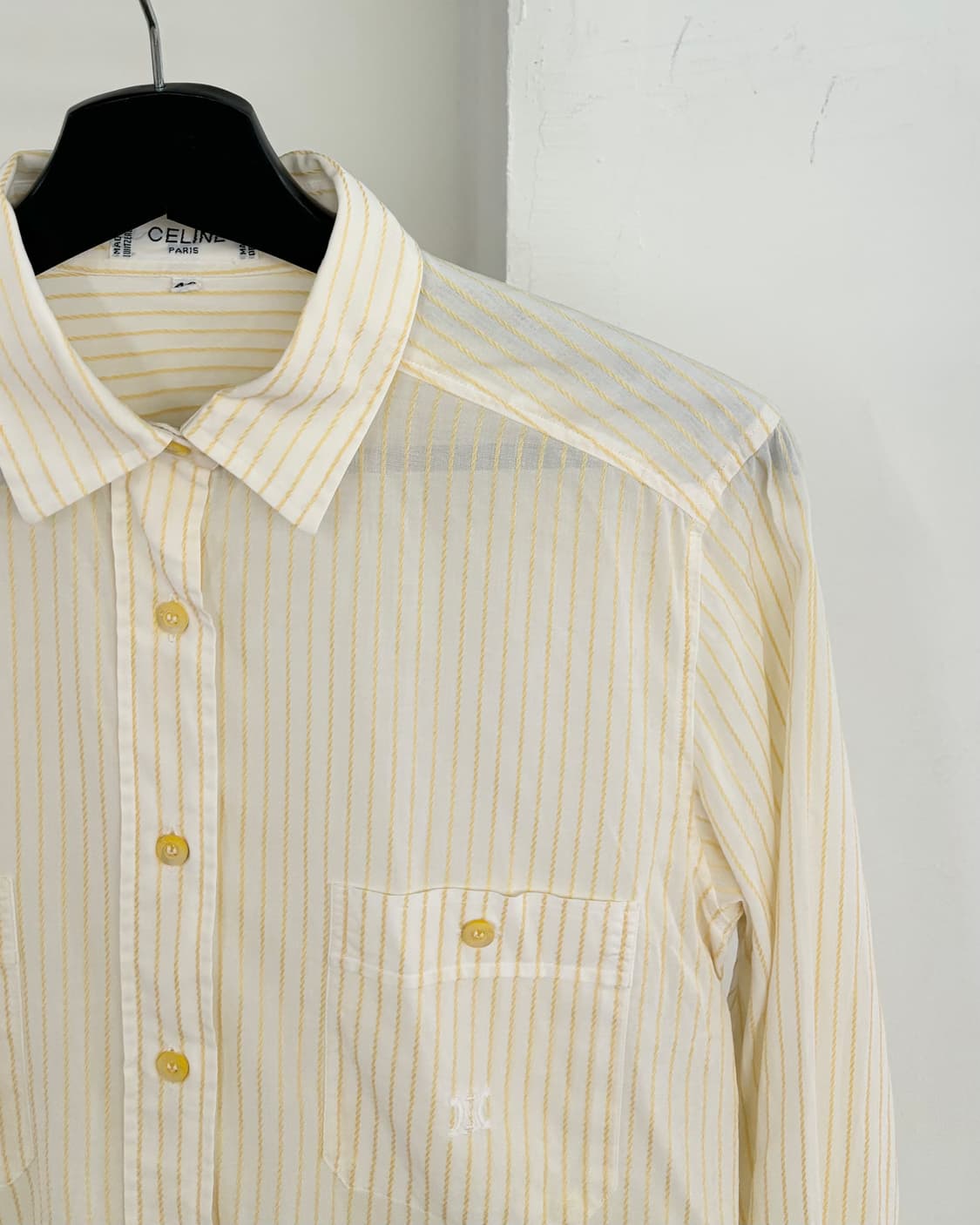 셀린느 옐로우 스트라이프 셔츠 상품이미지4